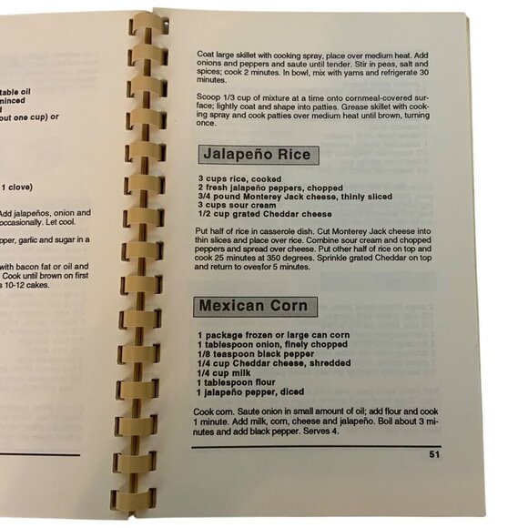 The Original Jalapeño Cookbook 1991 1st Print Steve Hodge & Company Spiral Bound - Picture 8 of 11
